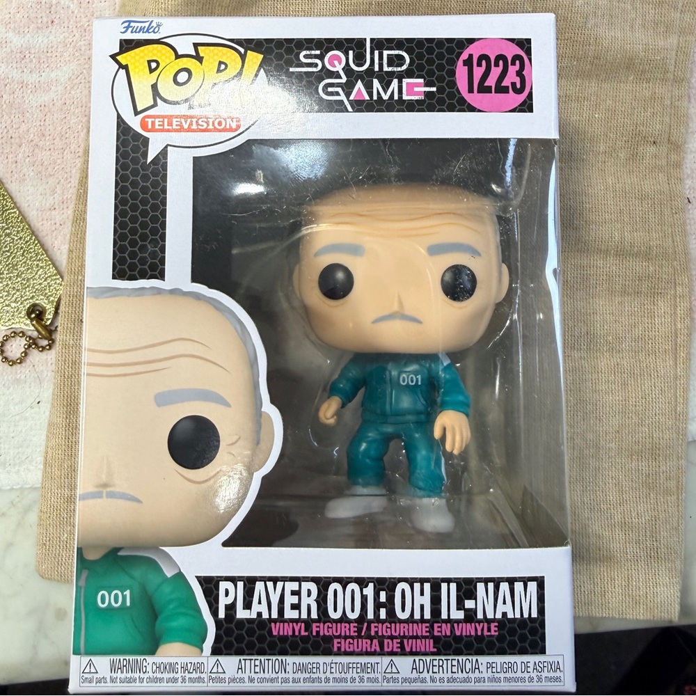 Funko Squid Game Player 001 Figure in Green and White